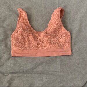 Lace Bralette in Peach
